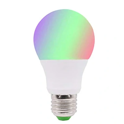 Afbeelding van E27 Chaozan® RGB LED lamp, dimbare lamp met afstandsbediening, + warmwit 2700 Kelvin kleurverandering lampen (1 pak)
