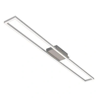 Afbeelding van Briloner Lampen LED plafondlamp, dimbaar, geheugenfunctie, 20 W, 3.000 K, mat nikkel aluminium