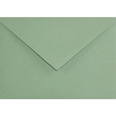 Afbeelding van Netuno Keaykolour Matcha Tea enveloppen, 100 stuks, groene puntige flap, zonder venster, 114 x 162 mm, 120 g, gekleurde eco, voor uitnodigingskaarten, verjaardagskaarten, wenskaarten