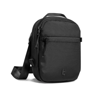 Afbeelding van tomtoc RFID blokkerende paspoorthouder crossbody tas anti diefstal afsluitbare reisheuptas met veilige rits, geschikt voor 4 6 paspoorten, meerdere vakken kaarten en documenten organizer