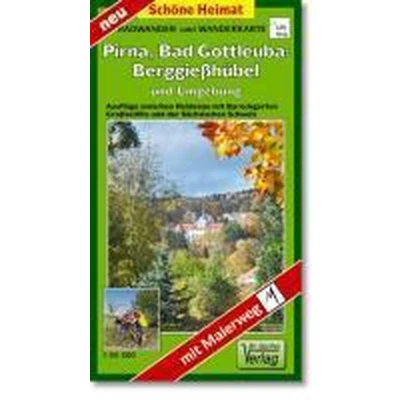 Afbeelding van Bad Gottleuba Berggießhübel, Pirna und Umgebung 1 : 35 000. Radwander Wanderkarte