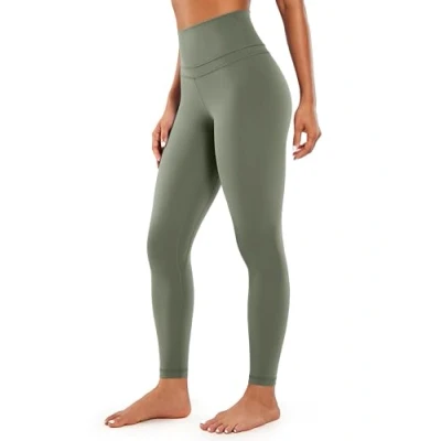 Afbeelding van CRZ YOGA Women&#039;s Naked Feeling I Workout Legging 28 Inch Hoog Getailleerde Yogabroek Over De Volledige Lengte Grijze Salie L