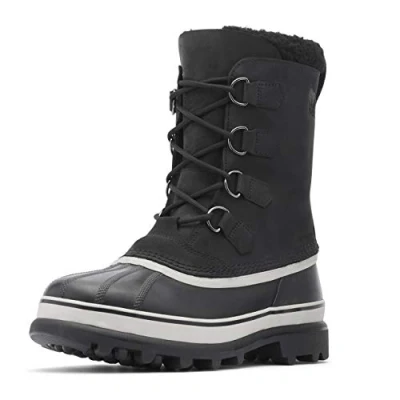 Afbeelding van Sorel Caribou waterdichte sneeuw laarzen voor heren, Zwart (Black x Dark Stone), 40.5 EU
