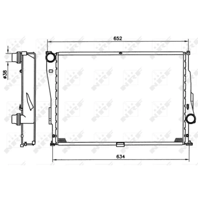 Afbeelding van NRF Radiateur 51597