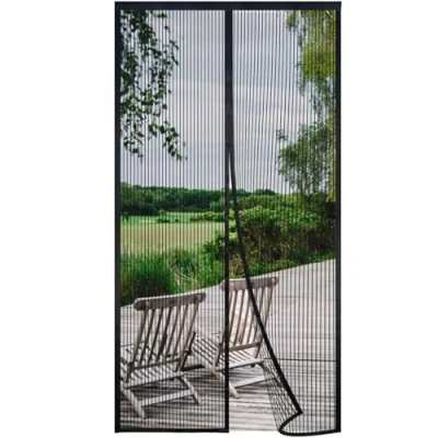 Afbeelding van Risareyi Magnetische Vliegengordijn Deur 60x270cm, Zwart Fijn Dikker Gaas Hordeur Magneet voor Balkondeur, Sluit Automatisch, Houd Insecten Buiten, met Sterk Plakband