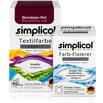 Afbeelding van simplicol : Complete kit Expert + fixeermiddel: je express kleuring (verpakking van 300 g fles 90 ml) rijp rood