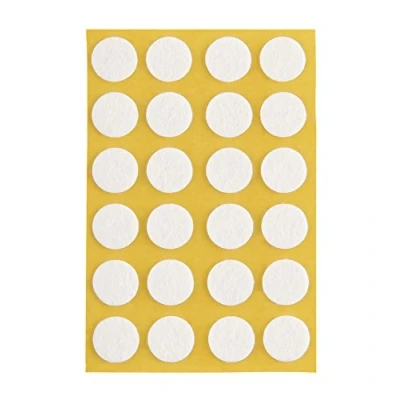 Afbeelding van peha Viltdoppen krasbescherming voor vazen en decoratieve voorwerpen zelfklevend, Soft 1,0 mm dik, wit, rond 11 (24 stuks)