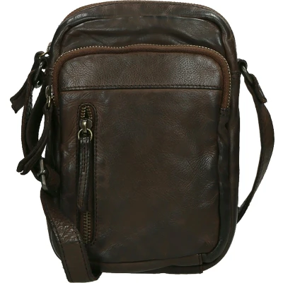 Afbeelding van Bear Design Karin Leren Schoudertas / Crossbodytas Bruin