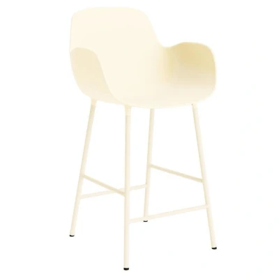 Afbeelding van Normann Copenhagen Form Armchair Barkruk 65cm Creme
