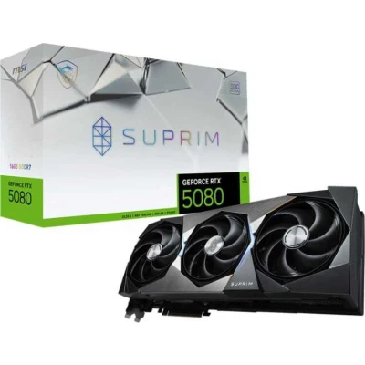 Afbeelding van MSI GeForce RTX 5080 16G SUPRIM SOC grafische kaart 1x HDMI, 3x DisplayPort