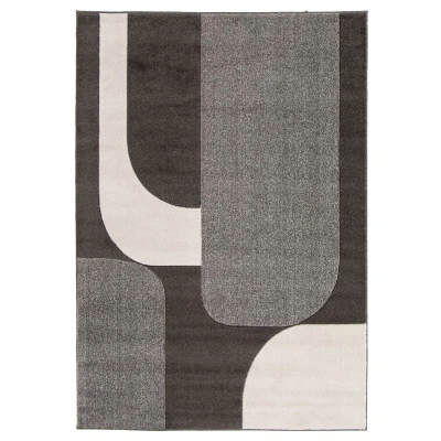 Afbeelding van Abstract Vloerkleed Vectura Vallon Antraciet 200x290 Cm