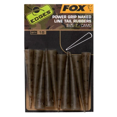 Afbeelding van Fox Edges Power Grip Naked Line Tail Rubbers Camo Size 7
