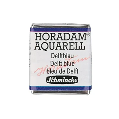 Afbeelding van Schmincke HORADAM® AQUARELL aquarelverf van de fijnste kunstenaars, 482 Delfts blauw, 14 044, 1/2 pan