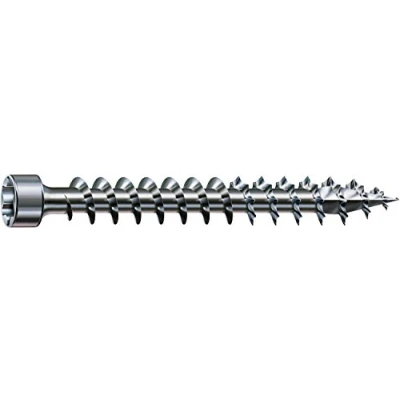 Afbeelding van SPAX Houtbouwschroef, 6,0 x 100 mm, stuks, T STAR plus, cilinderkop, volledige schroefdraad, 4CUT, WIROX A3J, 1211010601005
