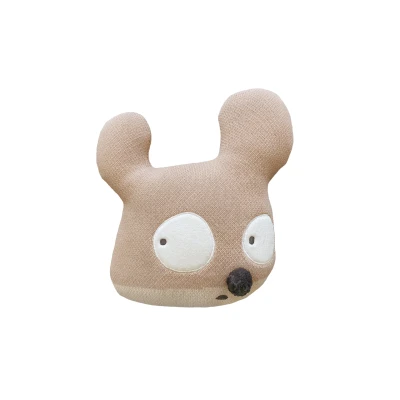 Afbeelding van Lorena Canals Miss Mighty Mouse Gebreid Kussen 35x35 cm