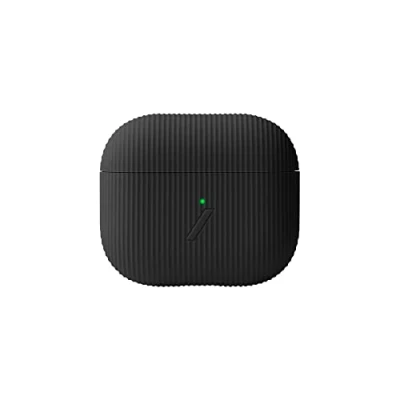 Afbeelding van NATIVE UNION Curve hoesje voor AirPods (3rd Gen) Glad getextureerd silicone compatibel met Draadloos opladen (Slate)