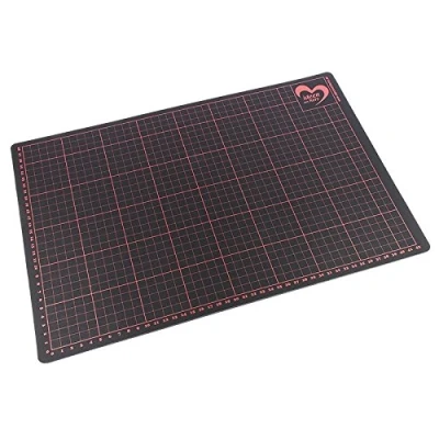 Afbeelding van Ideen mit Herz Snijmat, zelfherstellend, ideeën met hartdesign, afmetingen, centimeter indeling, snijbestendige werkonderlegger voor knutselen, scrapbooking, modelbouw (A3, 45 x 30 cm)