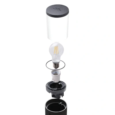 Afbeelding van Fumagalli Wandlamp Amelia Zwart Diffuus Glas E27 8,5w 2700 4000 6500k Ip55 LEDdirect.nl