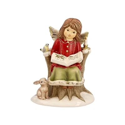 Afbeelding van Goebel Engelfiguur Winters bos, kerstversiering