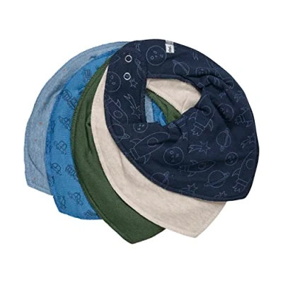 Afbeelding van Pippi made with love 5PACK Slabbetje voor kinderen, Maat: One Size, Ashley blue