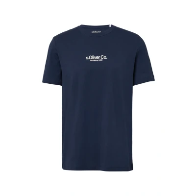 Afbeelding van s.Oliver Tshirt print, Heren, Maat: Large, Tiefblau