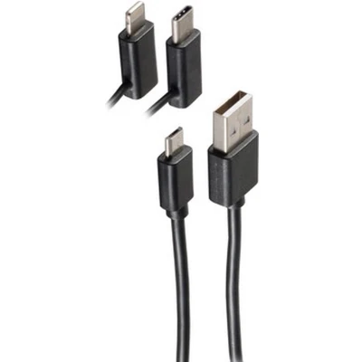 Afbeelding van Shiverpeaks BS14 15025 USB kabel 1 m 2.0 A Micro B Zwart (1 m, 2.0),