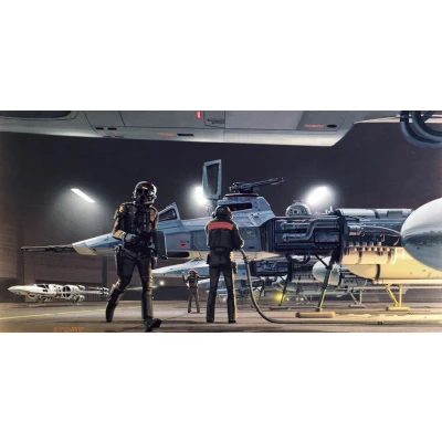 Afbeelding van Komar Vliesbehang Star Wars Classic RMQ Yavin Hangar (set)