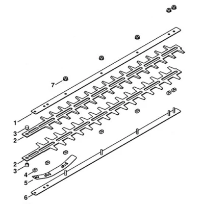 Afbeelding van Stihl HLE 71, 71 K heggenschaarmessen set, 50 cm