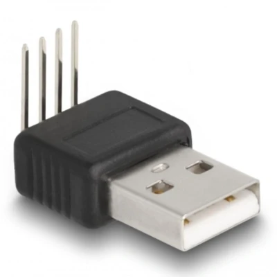 Afbeelding van Delock Adapter USB 2.0 Type A Stecker zu 4 Pin 90 gewinkelt