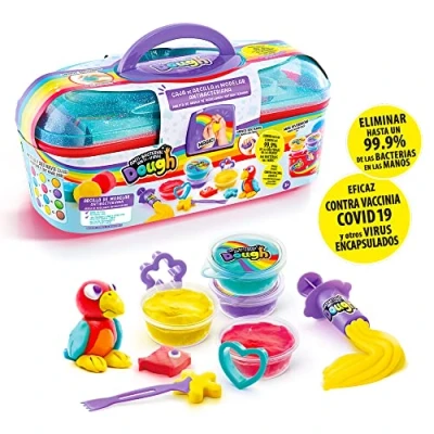 Afbeelding van Plasticine Spel Canal Toys Antibacterial Modeling Dough Case