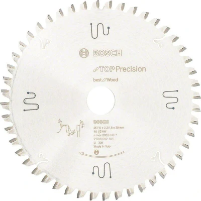 Afbeelding van Bosch Cirkelzaagblad Top Precision Hout 216 x 30 2,3 mm 48 Tands