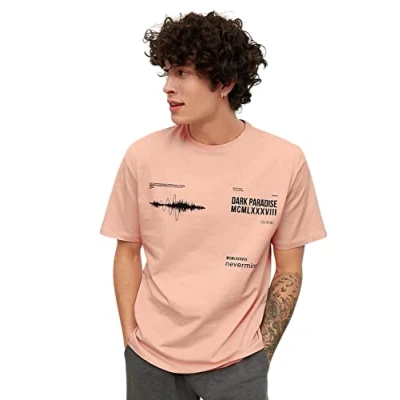 Afbeelding van Trendyol Wit Oversized/Wijd Gesneden T Shirt Met Tekstprint Van 100% Katoen Tmnss20Ts1097