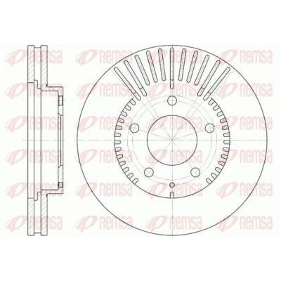 Afbeelding van REMSA Remschijf MAZDA: Xedos 9 Vooras 274, 274mm 28mm 5 Geventileerd 6840.10 T0023325X,T0023325XA,TY013325X,TY013325XA,TY073325XA,BDM677620,DCA684010