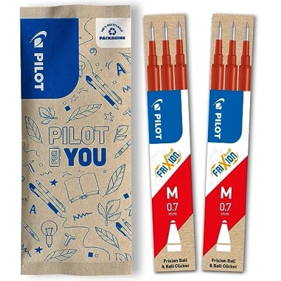 Afbeelding van PILOT FriXion rollerball vulling 0.7, vullingen, set van 6 (rood)