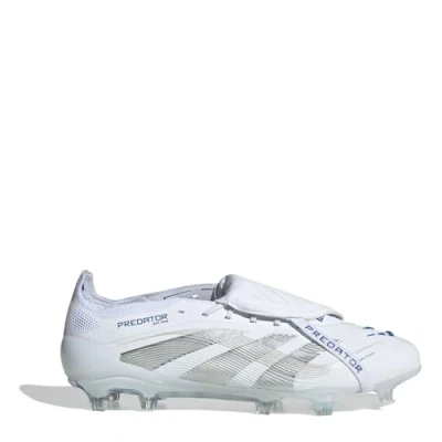 Afbeelding van adidas Heren Elite Fold Over Tong Stevige Grond Voetbal, Wit Zilver, 44 2/3 EU