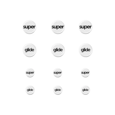 Afbeelding van Superglide Glazen muisschaatsen Consistent controleerbare glijden, gepolijste ronde rand, super gebalanceerde gamingmuisvoeten met duurzame zool voor universele 6 mm + 9 12 stuks (Type C, wit)