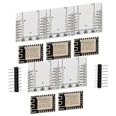 Afbeelding van AZDelivery 5 x ESP8266 ESP 12F Verbeterde Versie naar 12E WLAN WIFI Module compatibel met Adapter Board Arduino