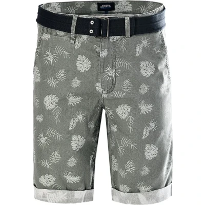 Afbeelding van Boston Brothers bermuda heren 7042 groen print maat 3XL