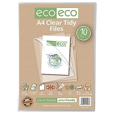 Afbeelding van eco A4 50% gerecycleerde zak 10 opgeruimde bestanden