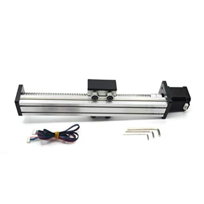 Afbeelding van Zeberoxyz 1 STKS Lineaire Rail Gids Balschroef SFU1605 met NEMA17 Stepper Motor, 200mm Effectieve Slag Lengte voor DIY CNC Router Onderdelen X Y Z Stage Actuator (Grootte: 200mm)