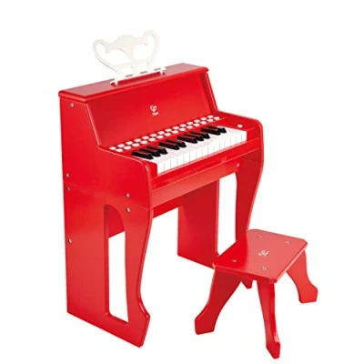 Afbeelding van Hape Piano Met Lichtjes Rood