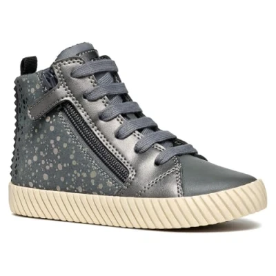 Afbeelding van Geox J Mirroless Girl A, meisjessneakers, Grijs, 37 EU