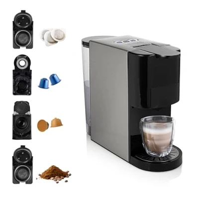 Afbeelding van Princess 249450 4in1 Multi Capsule Koffiemachine RVS/Zwart