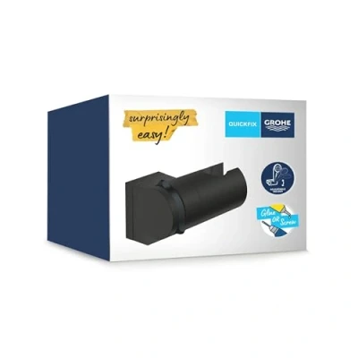 Afbeelding van Grohe vitalio universal wanddouchehouder verstelbaar matte black 261832431
