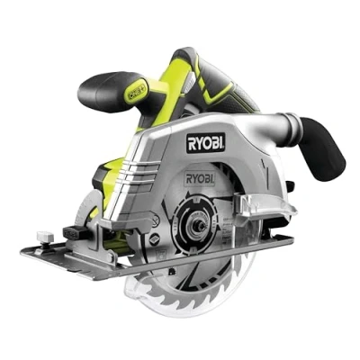 Afbeelding van RYOBI ONE+ accu handcirkelzaag R18CS 0 18 V (boringsø 16 mm, zaagdiepte tot 52 stationair toerental 4700 min 1, diepte/hellingsinstelling zonder gereedschap, incl. zaagblad, en