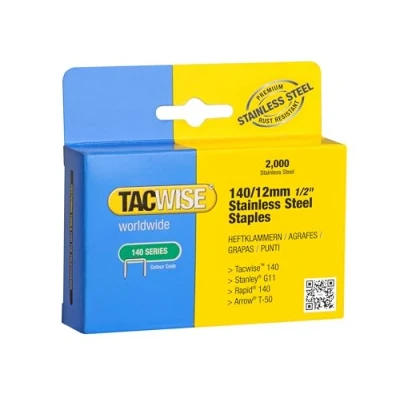 Afbeelding van TACWISE krammen 140/12 mm, roestvrij staal, 2.000 stuks