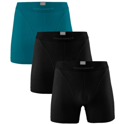 Afbeelding van Muchachomalo Heren Boxershorts 3 Pack Maat XXL Pima Katoen Mannen Onderbroeken