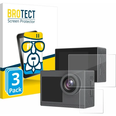 Afbeelding van BROTECT Screenprotector voor Akaso Brave 4 Pro Folie Beschermfolie Beschermglas transparant (3 Stuks)