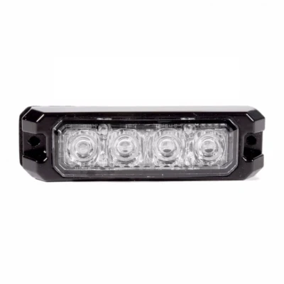 Afbeelding van ORANJE bumper flitser E keurmerk R65 4 LED Compact synchronisatie