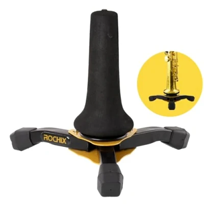 Afbeelding van Rochix Opvouwbare draagbare Sopraan Saxofoon Sax Stand,Statief Houder Stand